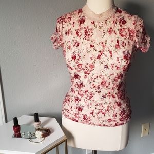 Lacey Floral Top